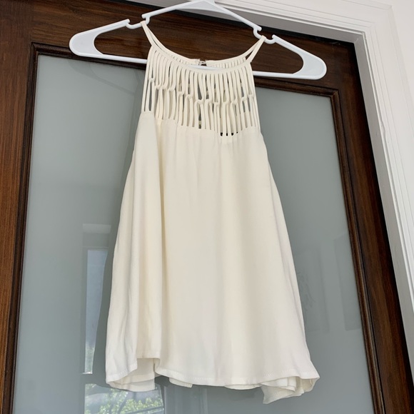 Lulus Dreamweaver White Tank Top - Picture 4 of 6